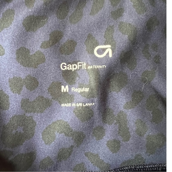 GAP Maternity Leggings Size Medium Blue Cheetah - Picture 8 of 9